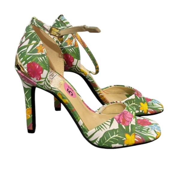 guess tropical heels with golden details - Picture 3 of 4